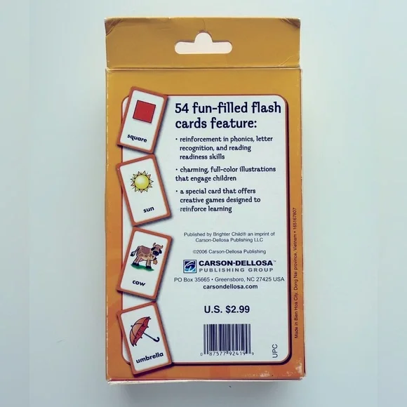 First Words, ABC & Counting Activity Cards Set - Picture 4 of 7